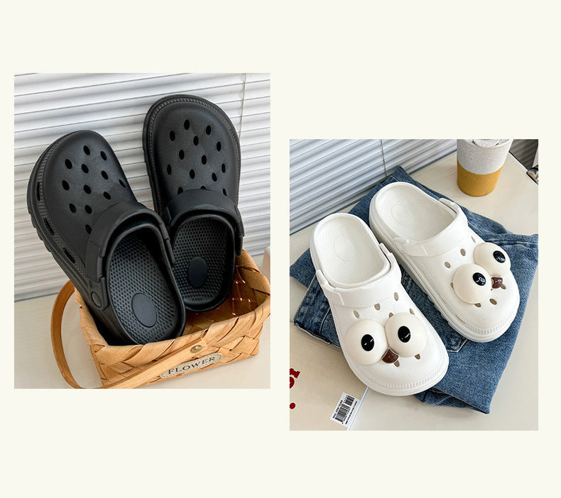 Eva Crocs Women's Summer Home Outerwear Thick-Soled Summer Couple Thick-Soled Home Indoor Beach Shoes Wholesale Women