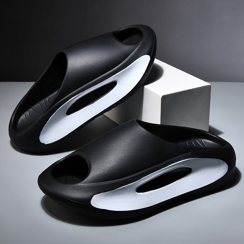 New Eva Slippers for Men, Thick-Soled, Non-Slip, Wear-Resistant Sandals  Comfortable Beach Shoes for Outdoor Wear
