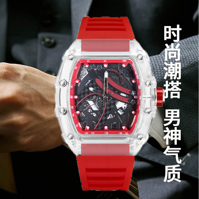 Zido's New Men's Gift Barrel-Shaped Casual Youth High-End Fashion Handsome Trendyy Watch