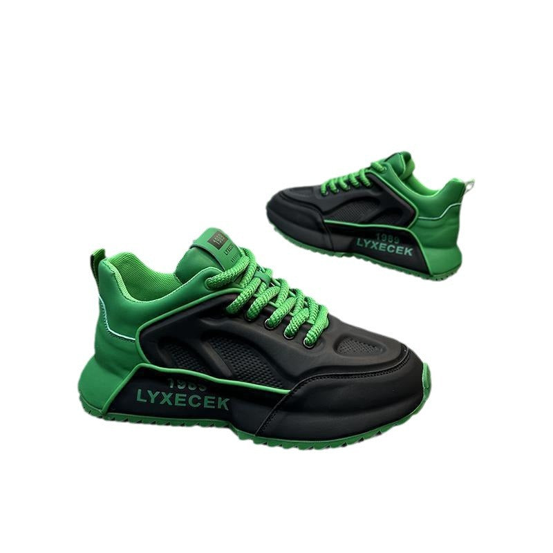 Spring and Autumn Men's Shoes 2025 New Increased Fashion Easiest for Match Student Sports Shoes Men's Casual Popular Dad Shoes Men