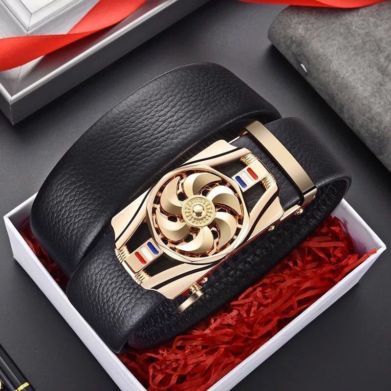 men's belt automatic buckle trembles fast hand explosion casual Joker simple fashion wholesale generation hair
