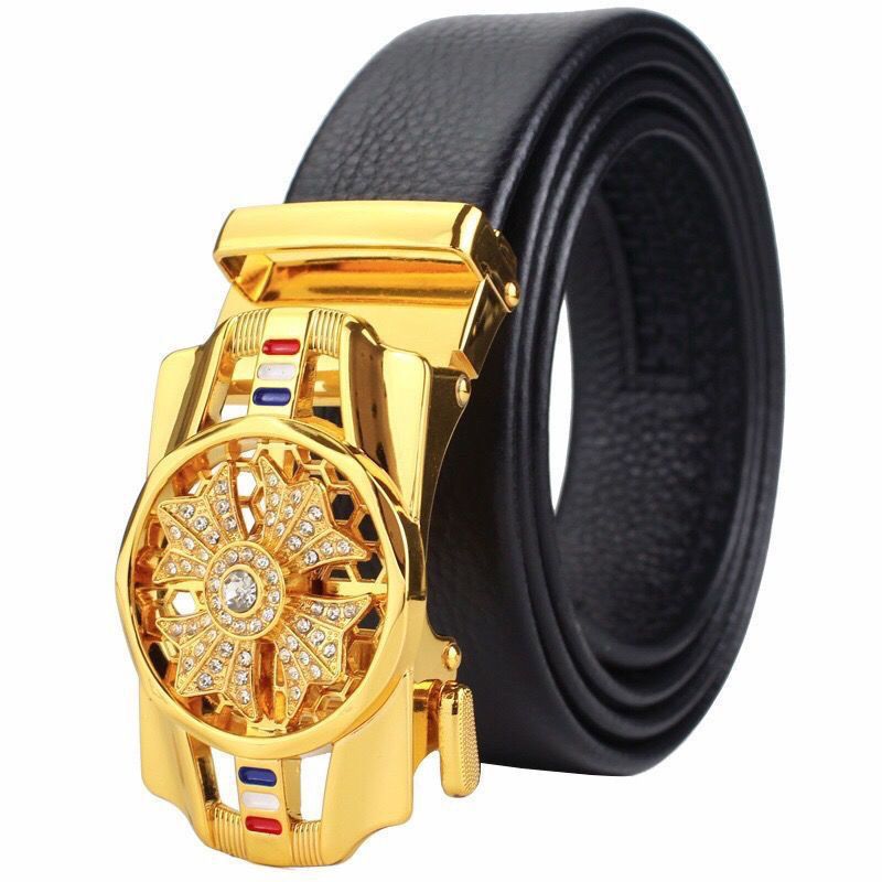 men's belt automatic buckle trembles fast hand explosion casual Joker simple fashion wholesale generation hair