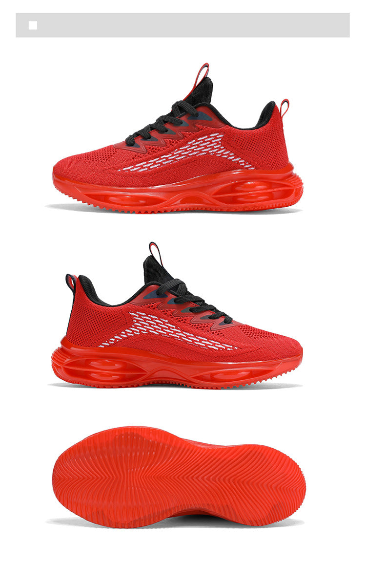 Men's Sports Shoes 2025 New Model Full-Length Air-Cushioned Running Shoes Men's Non-Slip Shock-Absorbing Casual Fashion Trendy Dad Shoes Men