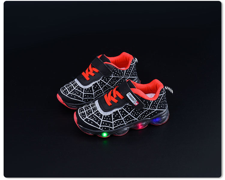 Spring and Autumn KidsShoes, Luminous Light Shoes,Baby Flash Shoes, Led Light-Up Sports Shoes, Mesh