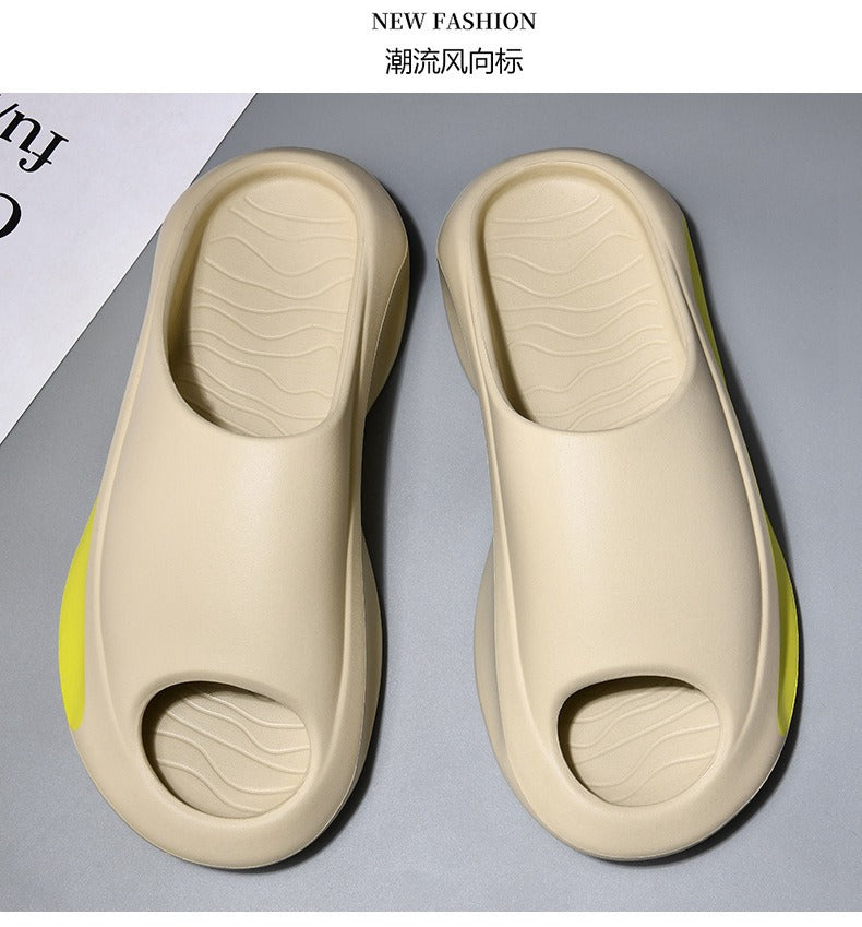 New Eva Slippers for Men, Thick-Soled, Non-Slip, Wear-Resistant Sandals  Comfortable Beach Shoes for Outdoor Wear