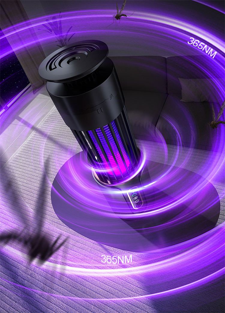 Cross-border USB Rechargeable Mosquito Killer Purple Light Mosquito Trap Three-in-One Household Indoor Portable Electric Shock Mosquito Killer Artifact