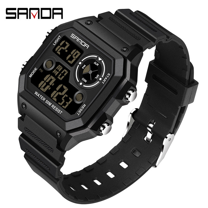 🔥🔥🔥🔥 Luminous Waterproof Alarm Watch Simple Transparent Sports Watch