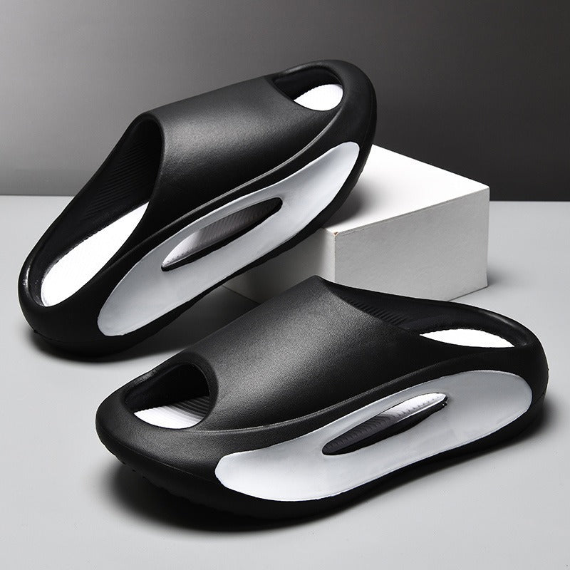 New Eva Slippers for Men, Thick-Soled, Non-Slip, Wear-Resistant Sandals  Comfortable Beach Shoes for Outdoor Wear