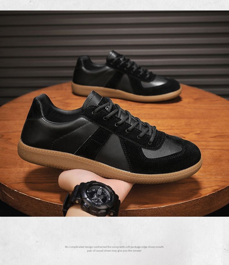 Men's shoes 2025 spring cross-border new breathable fashion men's shoes men's casual sneaker retro shoes men's moral training shoes