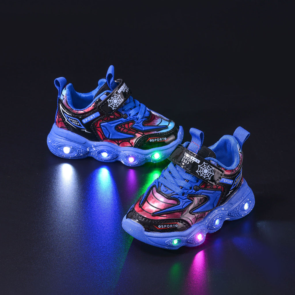 spring and autumn new children's sneaker LED luminous children's shoes 1-6 years old boys casual shoes children's shoes with lights