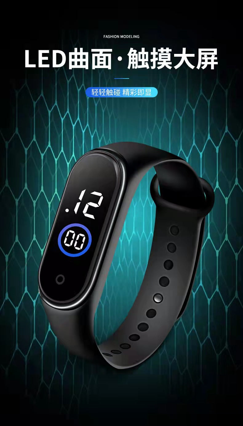 New Led Digital Watch Bracelet M4 Waterproof Fashion Digital Sports Model Kidsren's Student Led Digital Watch Manufacturer