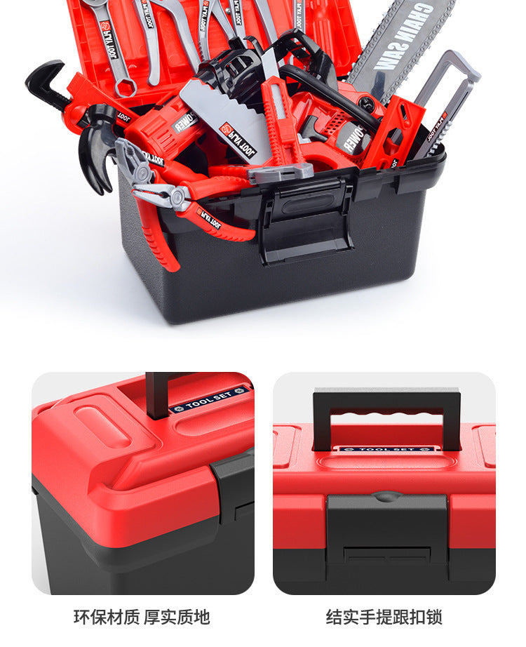 Play house toy toolbox suit baby screwdriver electric drill electric saw maintenance simulation tool children's toys