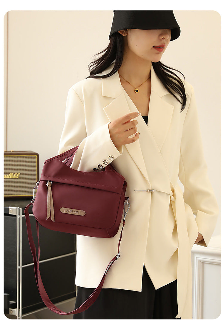 All-match Casual Crossbody Bag Lightweight Water-repellent Nylon Cloth Bag New Style Dating Shoulder Bag Fashionable Shopping Handbag