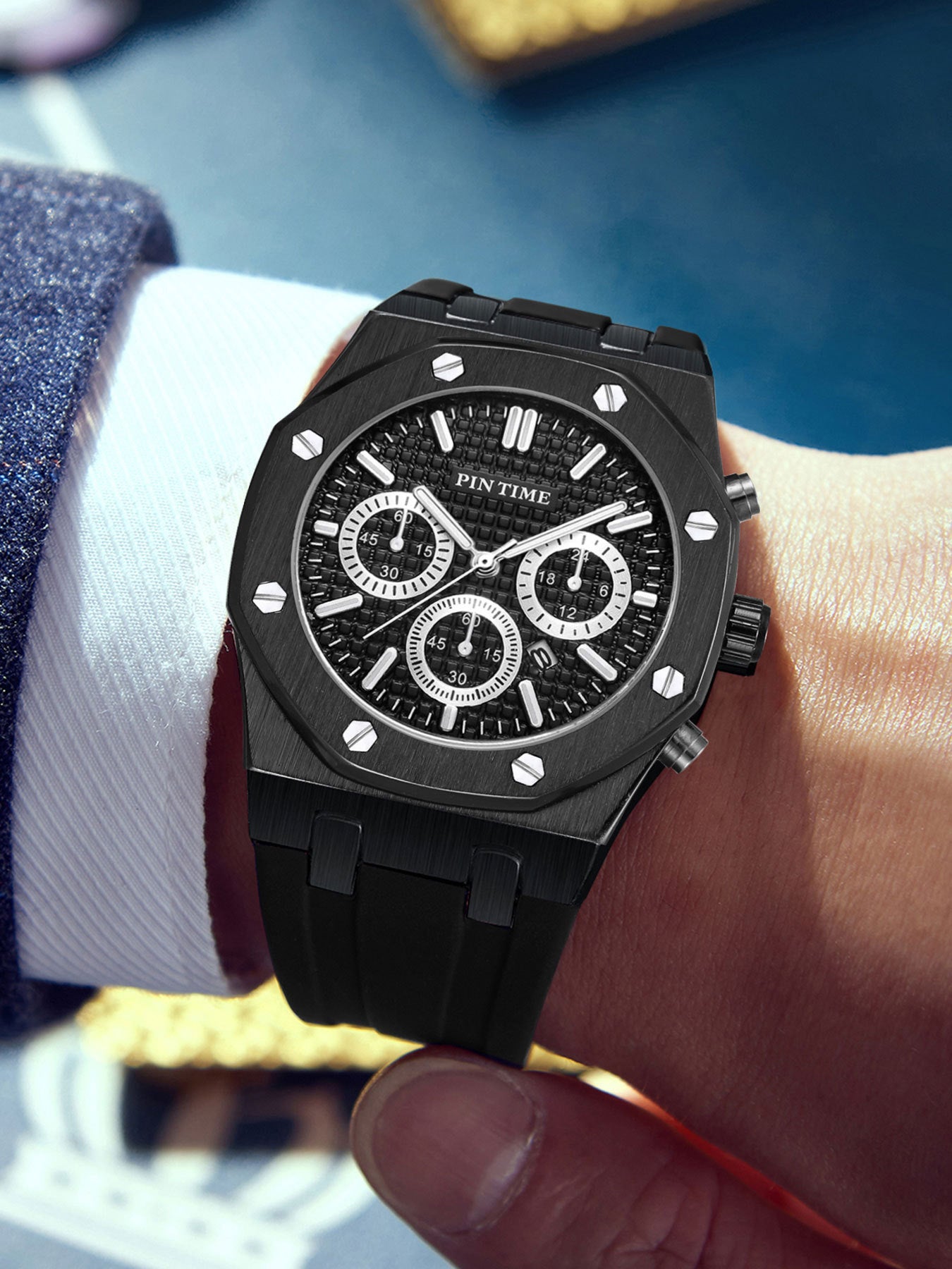 Men's Watches, Multi-Functional Sports Waterproof Men's Fashionable Casual Watches