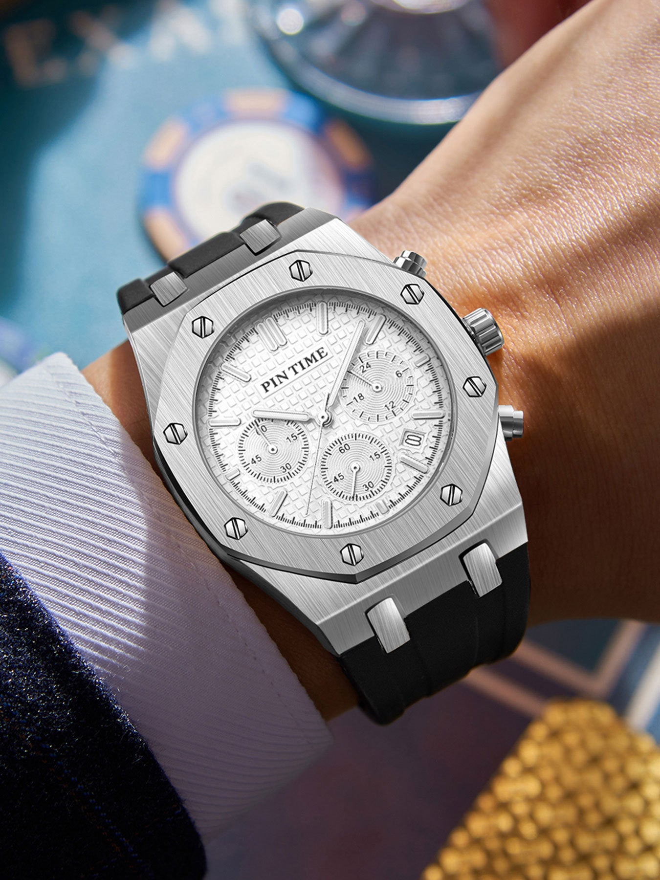 Men's Watches, Multi-Functional Sports Waterproof Men's Fashionable Casual Watches