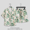 Men's Ins Summer Loose Short-Sleeved Shorts Suit Trendy and Handsome Beach Floral Couple Clothes Hawaiian Style Shirt