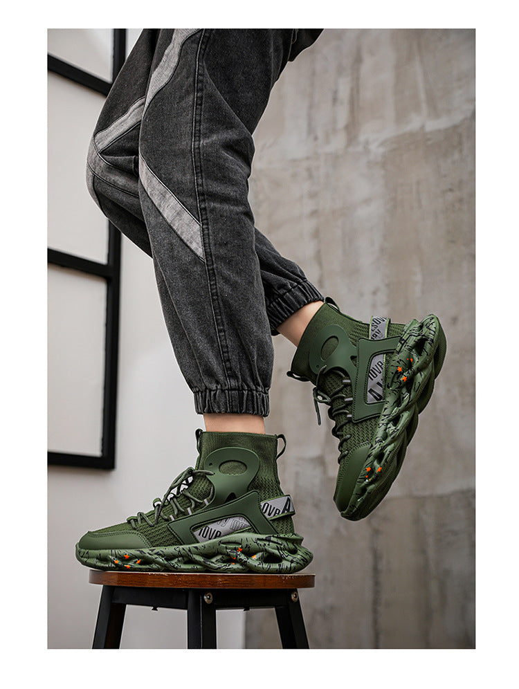plus size Men's Shoes Spring and Autumn New Soft Sole Sports Casual Mesh Running Shoes Lightweight 46 Cross-border Shoes Men's Trendy Shoes