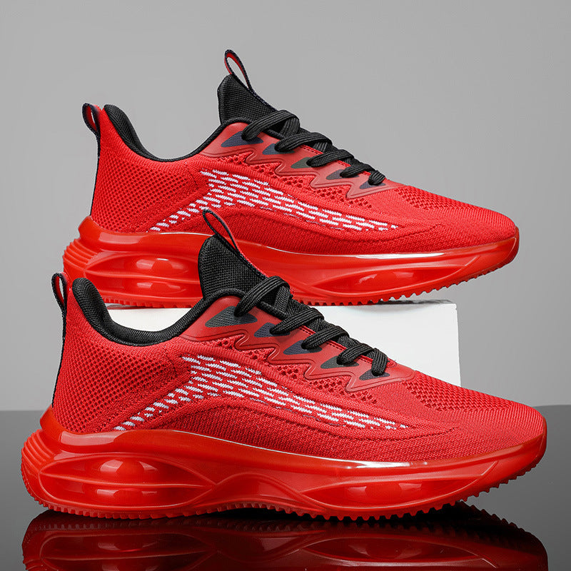 Men's Sports Shoes 2025 New Model Full-Length Air-Cushioned Running Shoes Men's Non-Slip Shock-Absorbing Casual Fashion Trendy Dad Shoes Men