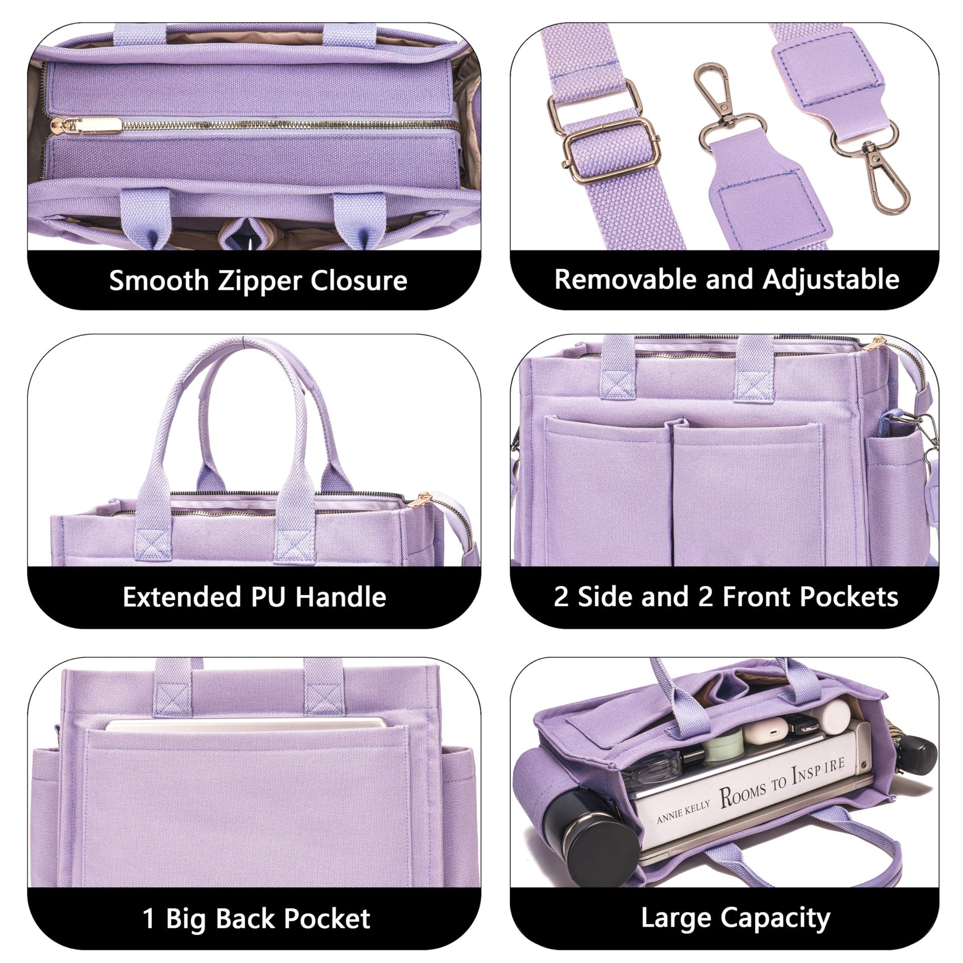 New Women's Large Canvas Handbag Crossbody Bag Daily Bag Handbag