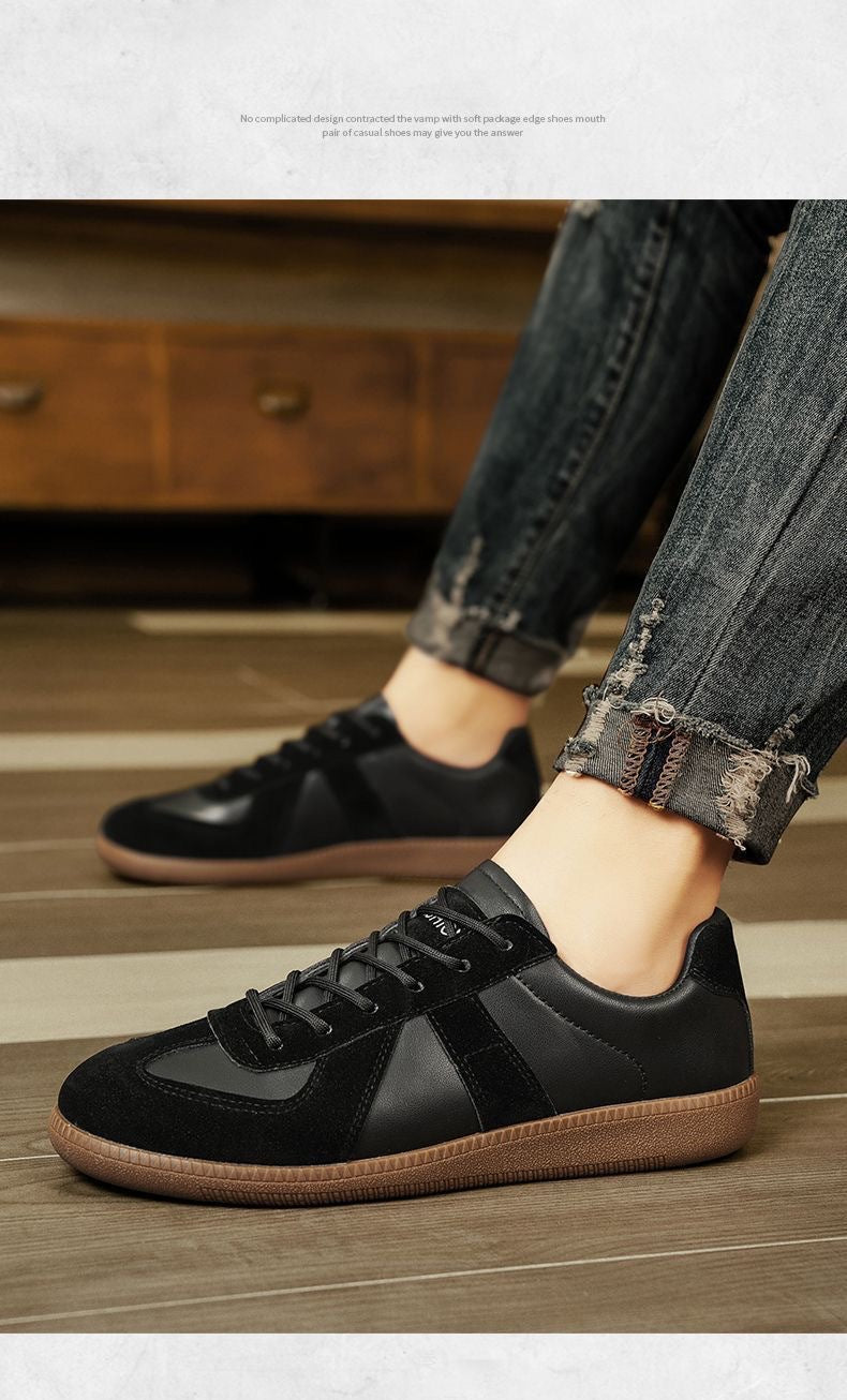 Men's shoes 2025 spring cross-border new breathable fashion men's shoes men's casual sneaker retro shoes men's moral training shoes