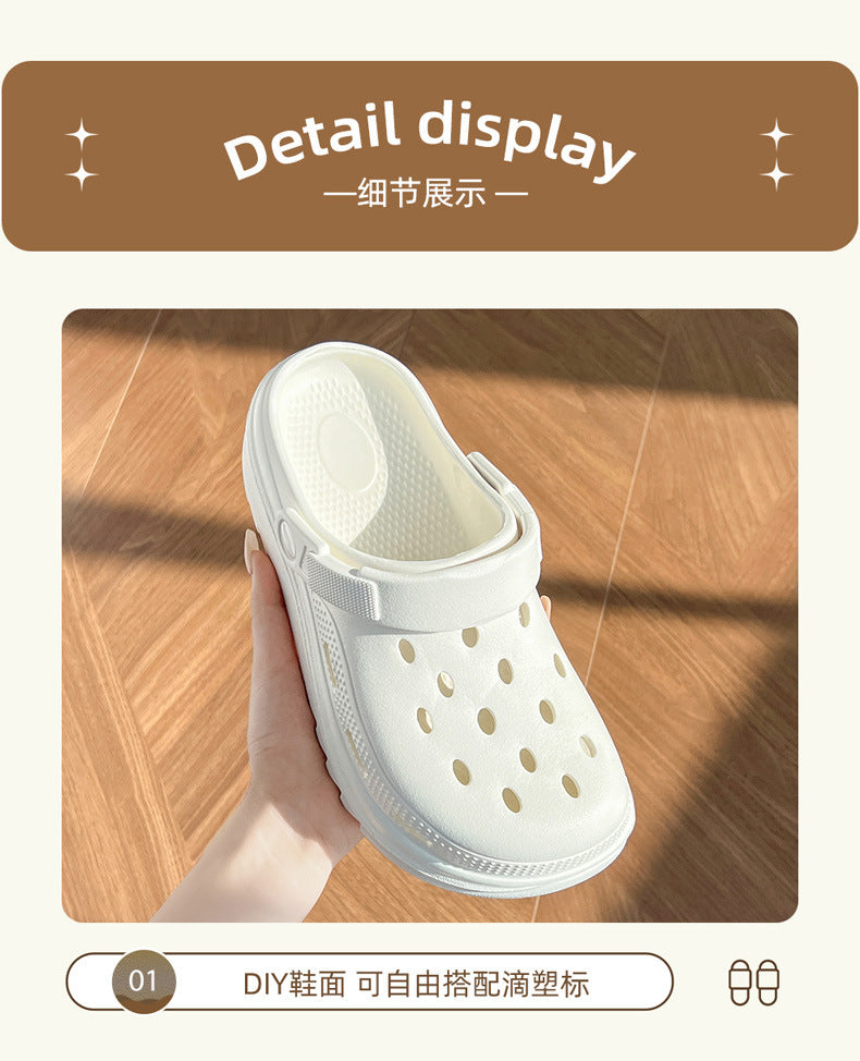 Eva Crocs Women's Summer Home Outerwear Thick-Soled Summer Couple Thick-Soled Home Indoor Beach Shoes Wholesale Women