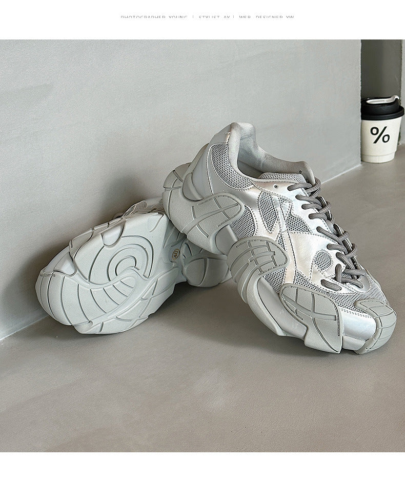 Thick-Soled Platform Running Breathable Casual Sports Versatile Shoes Women's & men's New Autumn Running Shoes