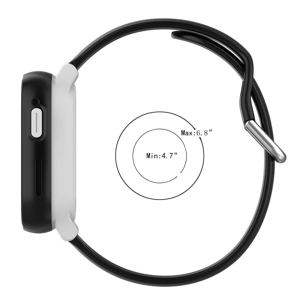 Suitable for Xplora X6 Play Children's Watch Silicone Strap Sports Wristband 20mm Silver Buckle