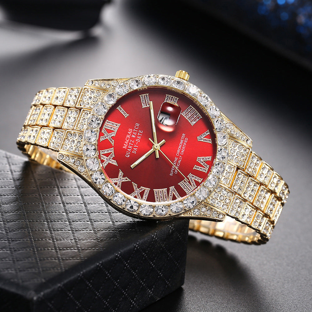 🔥🔥🔥🔥🔥Men's Watch Full Diamond Watch Men's Factory Price Direct Sale Complete Colors