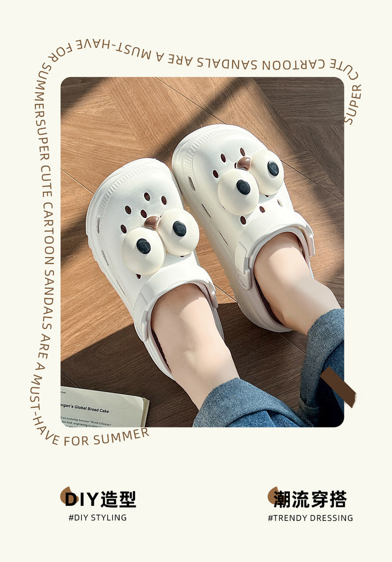 Eva Crocs Women's Summer Home Outerwear Thick-Soled Summer Couple Thick-Soled Home Indoor Beach Shoes Wholesale Women
