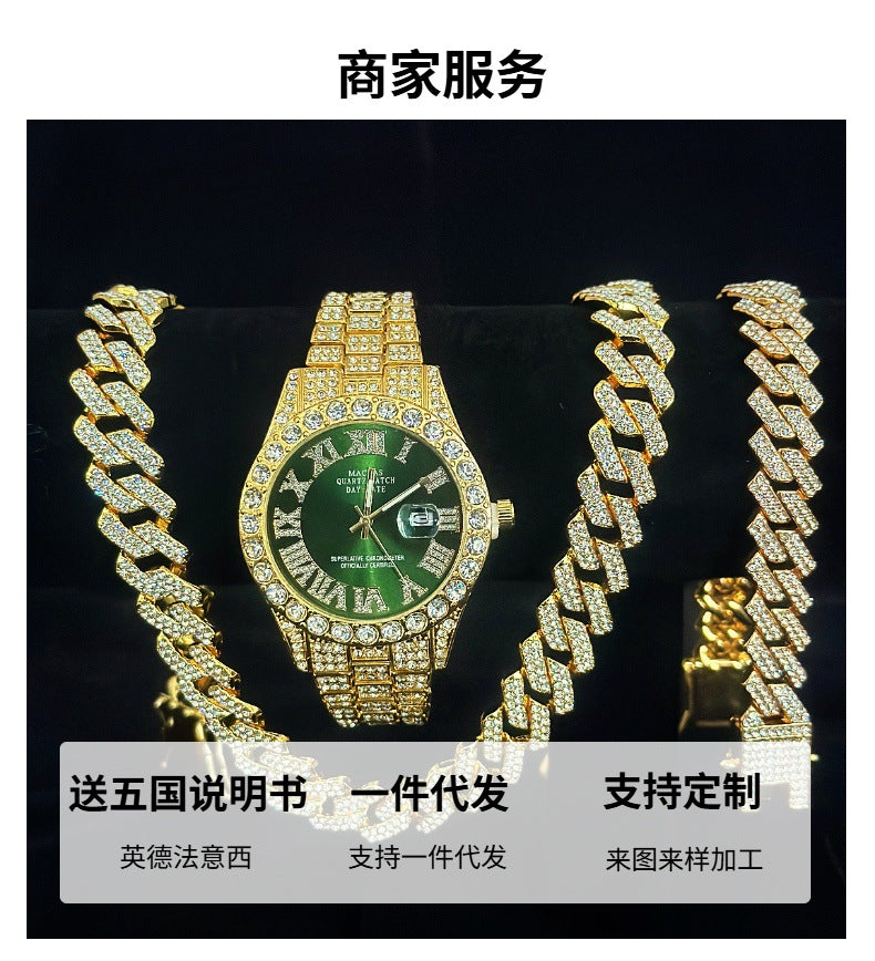 🔥🔥🔥🔥🔥Men's Watch Full Diamond Watch Men's Factory Price Direct Sale Complete Colors
