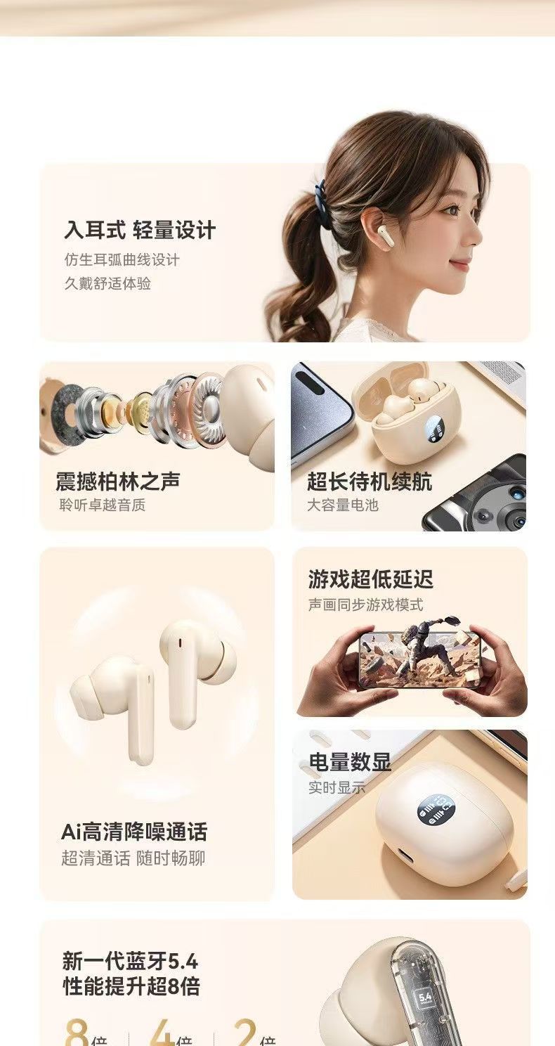 Cross-Border New Model 895B Bluetooth Headset Huaqiangbei Tws Wireless In-Ear Gaming Wireless Headset Gift