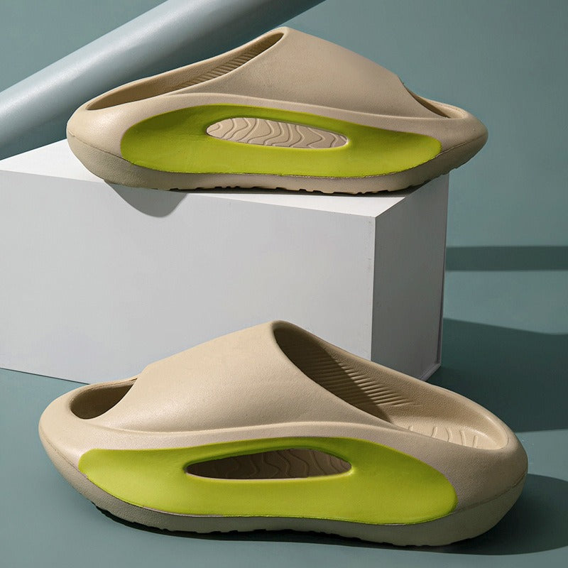 New Eva Slippers for Men, Thick-Soled, Non-Slip, Wear-Resistant Sandals  Comfortable Beach Shoes for Outdoor Wear