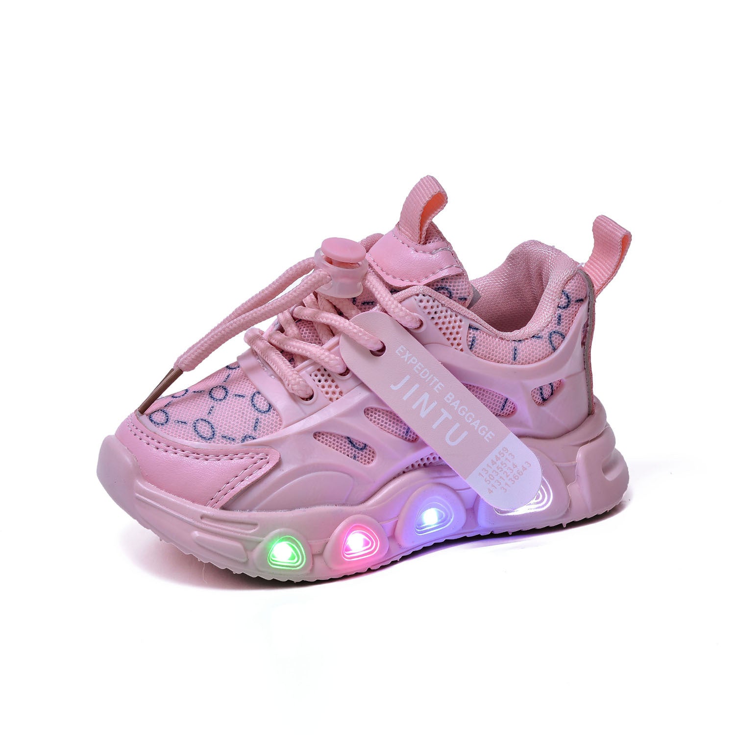 Spring and Autumn New Style Luminous Men's Sports Shoes with Lights, Cloth Women's Casual Shoes, Children's Led Lighted Toddler Shoes in Stock