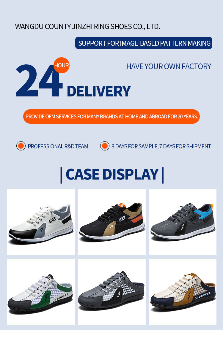 Men's Shoes New Men's Shoes Men's Breathable Soft-Soled