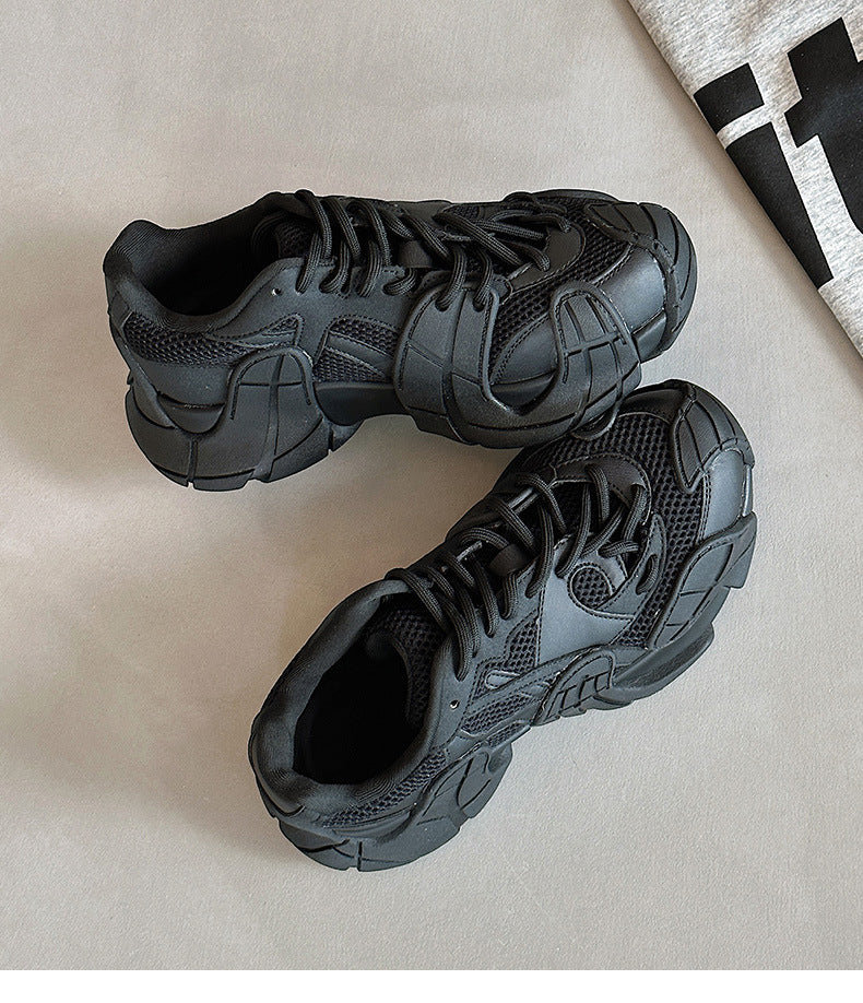 Thick-Soled Platform Running Breathable Casual Sports Versatile Shoes Women's & men's New Autumn Running Shoes