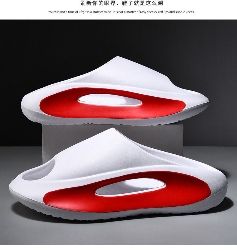 New Eva Slippers for Men, Thick-Soled, Non-Slip, Wear-Resistant Sandals  Comfortable Beach Shoes for Outdoor Wear