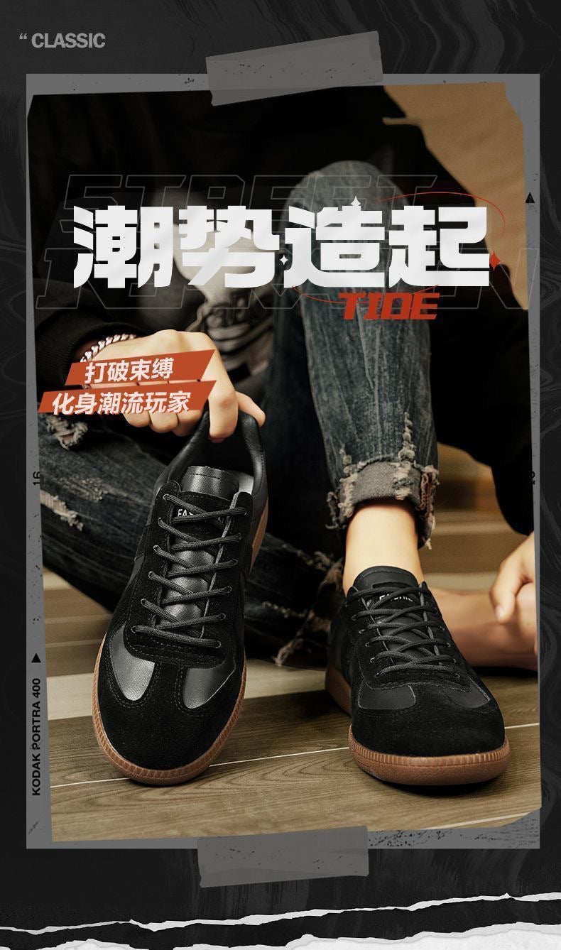 Men's shoes 2025 spring cross-border new breathable fashion men's shoes men's casual sneaker retro shoes men's moral training shoes