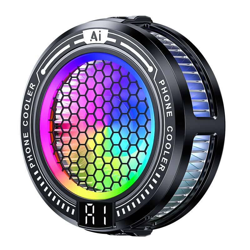 2025 New Product Tl10 Icing Mobile Phone Radiator Ai Intelligent Temperature Control Mobile Phone Live Broadcast Silent Magnetic Cooling Device