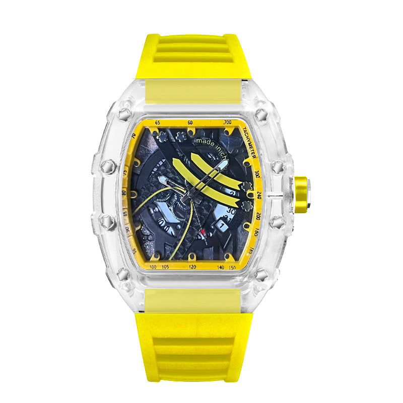Zido's New Men's Gift Barrel-Shaped Casual Youth High-End Fashion Handsome Trendyy Watch