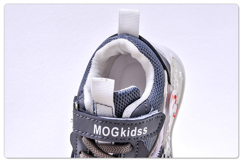 Light-Up Spring & Fall Mesh Comfortable and Lightweight Casual Light-Up Shoes for Small and Medium-Sized Children