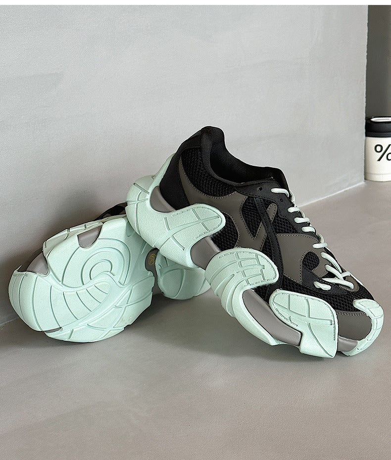 Thick-Soled Platform Running Breathable Casual Sports Versatile Shoes Women's & men's New Autumn Running Shoes