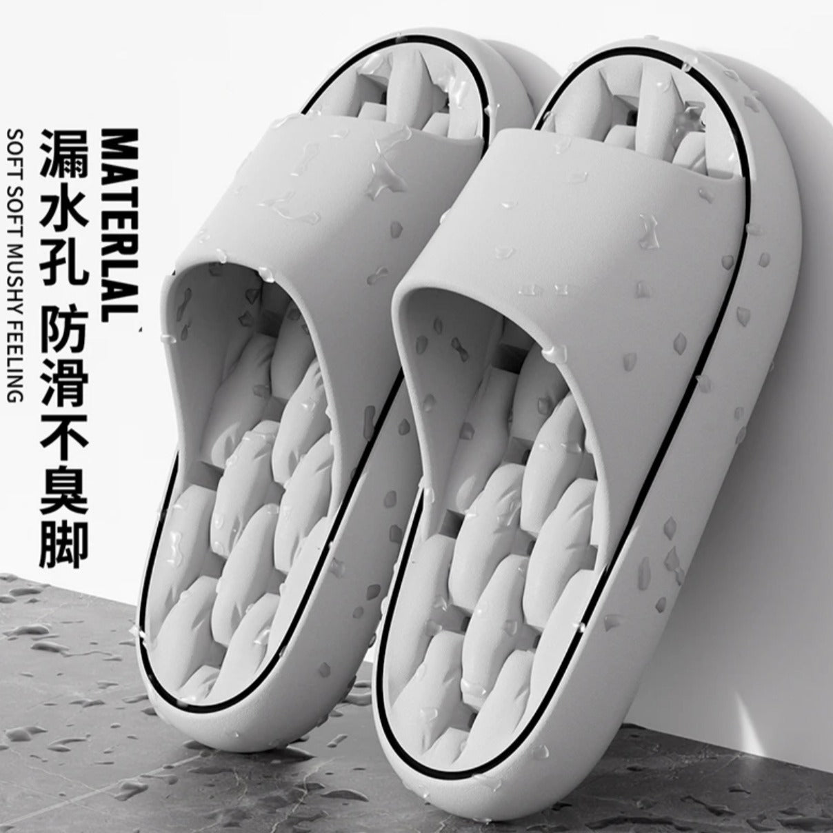 New Eva Slippers for Men, Thick-Soled, Non-Slip, Wear-Resistant Sandals  Comfortable Beach Shoes for Outdoor Wear