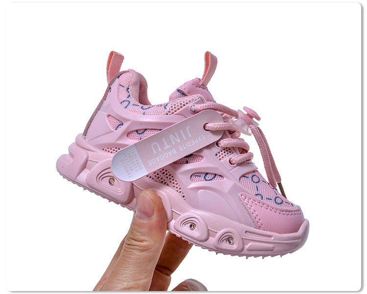 Spring and Autumn New Style Luminous Men's Sports Shoes with Lights, Cloth Women's Casual Shoes, Children's Led Lighted Toddler Shoes in Stock