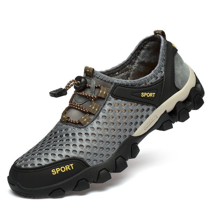 Mesh Shoes Summer Breathable Wading Shoes Men's Sports Casual Shoes Running Shoes Mesh Mountaineering Shoes Sandals Men's Shoes