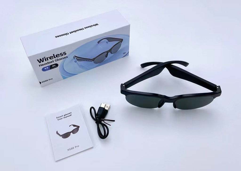 Cross Border XG88PRO Wireless Bluetooth Glasses Headset 5.3 Stereo OWS Bluetooth Headset Riding Sunglasses