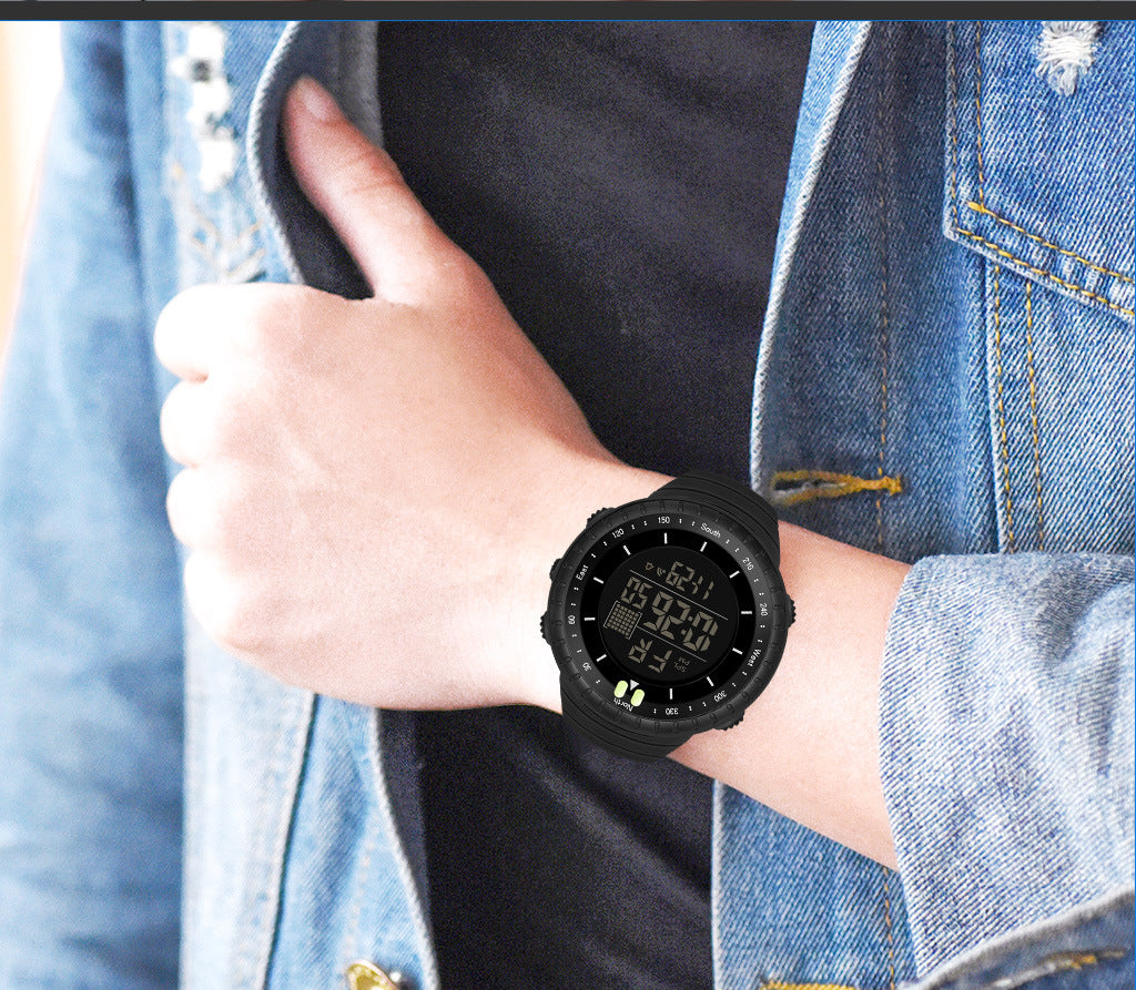 Synoke Sports Electronic Watch Outdoor Mountaineering Multi-Functional Luminous Waterproof Large Dial Fashionable Commuter Watch