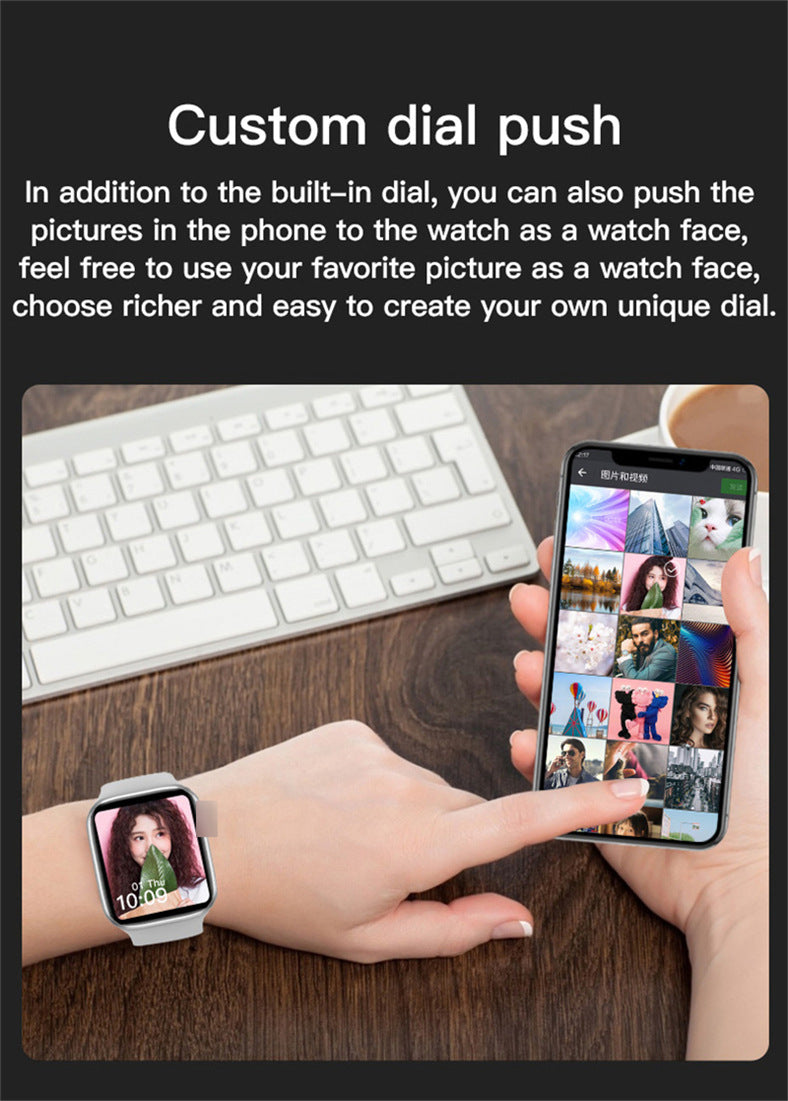 Cross-Border T500+Plus Smart Watch Bluetooth Call Sports Information Reminder Heart Rate Fitpro Factory Direct Sale