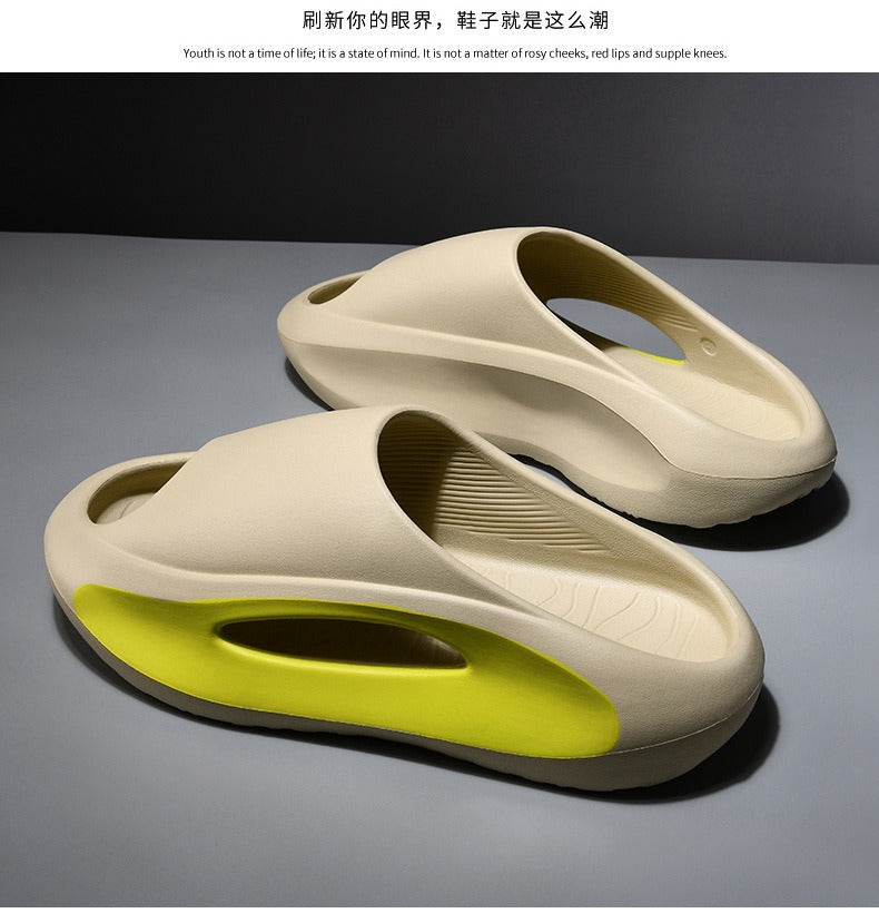 New Eva Slippers for Men, Thick-Soled, Non-Slip, Wear-Resistant Sandals  Comfortable Beach Shoes for Outdoor Wear