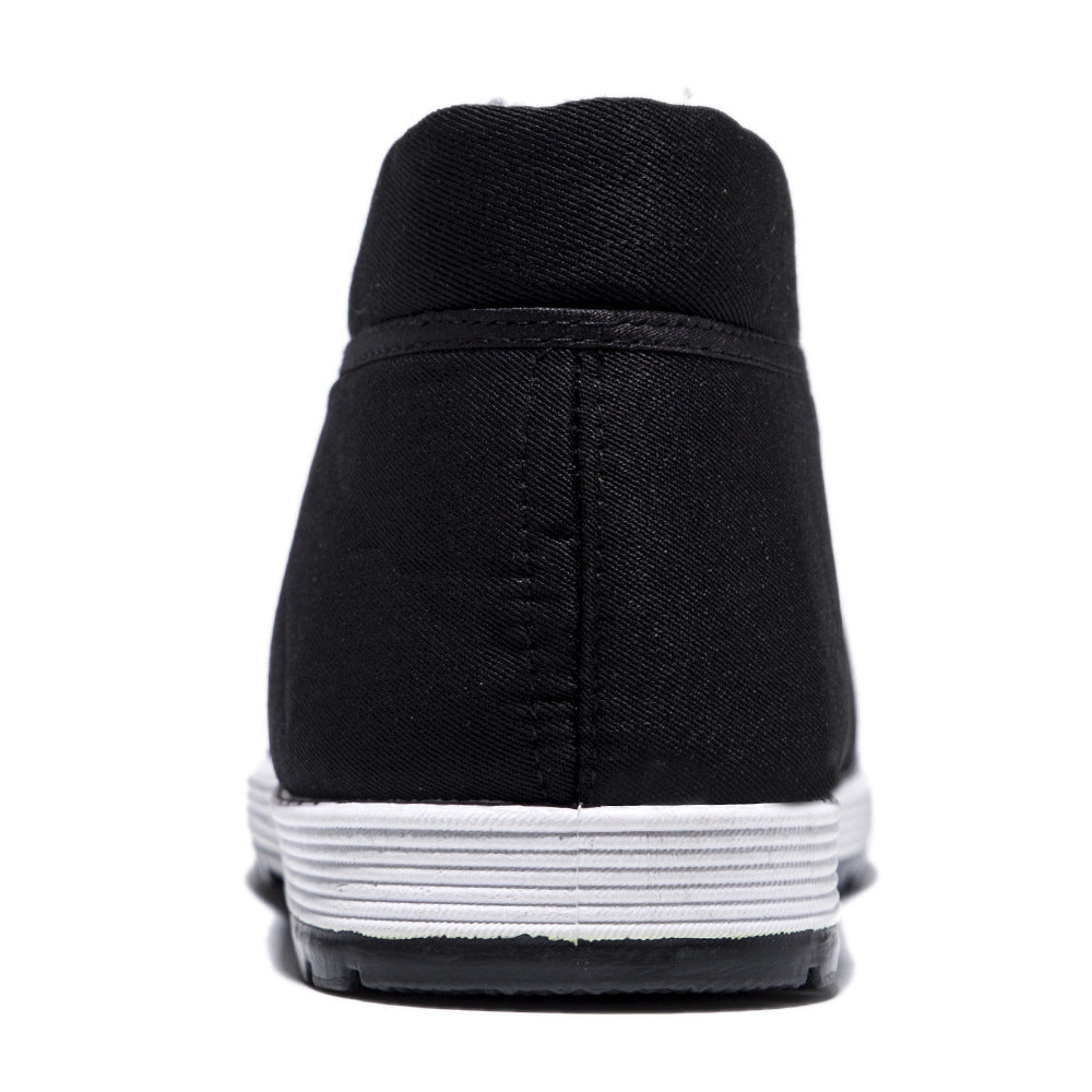 Old Beijing cloth shoes men's non-slip breathable men's wear-resistant soft bottom labor protection fleece-lined cotton shoes casual Sports men's shoes