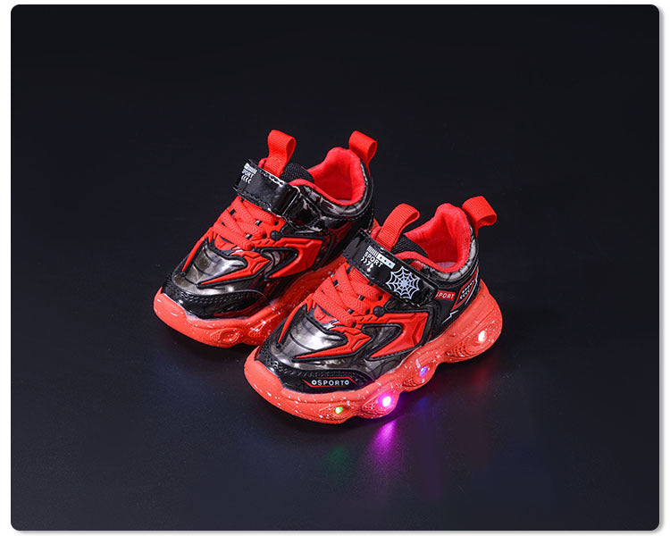 spring and autumn new children's sneaker LED luminous children's shoes 1-6 years old boys casual shoes children's shoes with lights